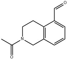 2-acetyl-1,2,3,4-tetrahydroisoquinoline-5-carbaldehyde Structure
