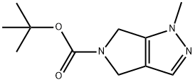 1-Methyl-4,6-dihydro-1H-pyrrolo[3,4-c]pyrazole-5-carboxylic acid tert-butyl ester Structure