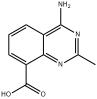 4-아미노-2-메틸퀴나졸린-8-카르복실산 구조식 이미지