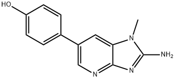 2-amino-1-methyl-6-(4-hydroxyphenyl)imidazo(4,5-b)pyridine 구조식 이미지