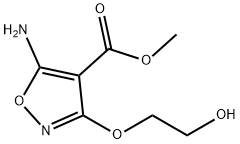 4-Isoxazolecarboxylicacid,5-amino-3-(2-hydroxyethoxy)-,methylester(9CI) Structure