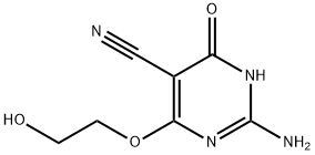 2-AMINO-4-(2-HYDROXYETHOXY)-6-OXO-1,6-DIHYDRO-5-PYRIMIDINECARBONITRILE Structure