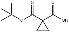 1-(tert-butoxycarbonyl)cyclopropanecarboxylic acid 구조식 이미지