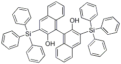 [1,1'-Binaphthalene]-2,2'-diol, 3,3'-bis(triphenylsilyl)- Structure