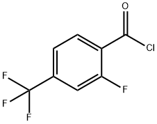 2-FLUORO-4-(TRIFLUOROMETHYL)BENZOYL CHLORIDE 구조식 이미지