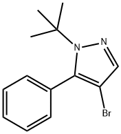 4-broMo-1-tert-butyl-5-phenyl-1H-pyrazole Structure