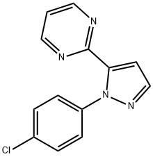 2-(1-(4-chlorophenyl)-1H-pyrazol-5-yl)pyriMidine Structure