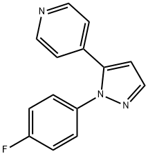 4-(1-(4-fluorophenyl)-1H-pyrazol-5-yl)pyridine 구조식 이미지