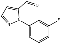 1-(3-플루오로페닐)-1H-피라졸-5-카르브알데히드 구조식 이미지