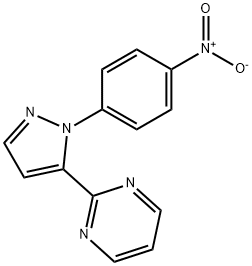 2-(1-(4-nitrophenyl)-1H-pyrazol-5-yl)pyriMidine Structure