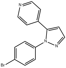 4-(1-(4-broMophenyl)-1H-pyrazol-5-yl)pyridine 구조식 이미지