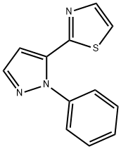 2-(1-phenyl-1H-pyrazol-5-yl)thiazole Structure