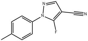 5-fluoro-1-p-tolyl-1H-pyrazole-4-carbonitrile Structure