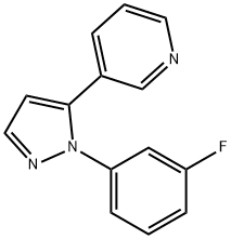 3-(1-(3-fluorophenyl)-1H-pyrazol-5-yl)pyridine 구조식 이미지