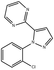2-(1-(2-chlorophenyl)-1H-pyrazol-5-yl)pyriMidine Structure