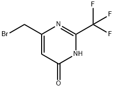 6-(브로모메틸)-2-(트리플루오로메틸)피리미딘-4-올 구조식 이미지