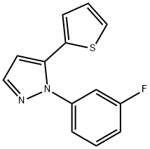 1-(3-fluorophenyl)-5-(thiophen-2-yl)-1H-pyrazole Structure