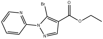 1H-Pyrazole-4-carboxylic acid, 5-broMo-1-(2-pyridinyl)-, ethyl ester Structure