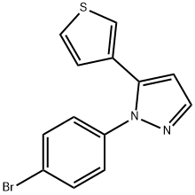 1-(4-broMophenyl)-5-(thiophen-3-yl)-1H-pyrazole Structure