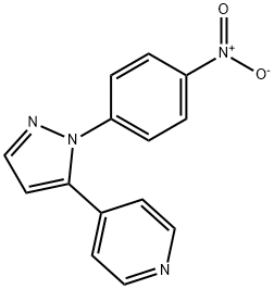 4-(1-(4-nitrophenyl)-1H-pyrazol-5-yl)pyridine Structure