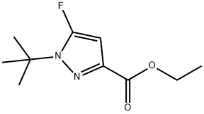 ethyl 1-tert-butyl-5-fluoro-1H-pyrazole-3-carboxylate Structure