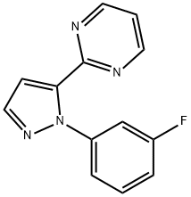 2-(1-(3-fluorophenyl)-1H-pyrazol-5-yl)pyriMidine Structure