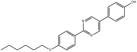 2-(4-Hexoxyphenyl)-5-(4-hydroxyphenyl)-pyrimidine Structure