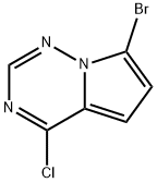 7-브로모-4-클로로피롤로[2,1-f][1,2,4]트리아진 구조식 이미지