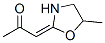 2-Propanone, 1-(5-methyl-2-oxazolidinylidene)-, (E)- (9CI) Structure