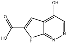 4-hydroxy-7H-pyrrolo[2,3-c]pyridazine-6-carboxylic acid 구조식 이미지