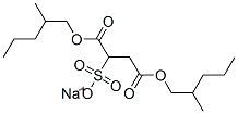 sodium 1,4-bis(2-methylpentyl) sulphonatosuccinate Structure