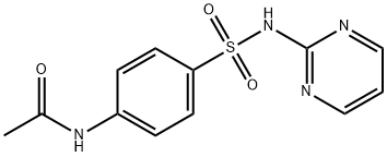 4'-(pyrimidin-2-ylsulphamoyl)acetanilide  Structure