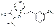 1-(2-(3-methoxyphenyl)ethyl)phenoxy-3-(dimethylamino)-2-propanol 구조식 이미지