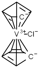 BIS(CYCLOPENTADIENYL)VANADIUM(III) CHLO& 구조식 이미지