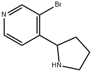 3-브로모-4-(피롤리딘-2-일)피리딘 구조식 이미지