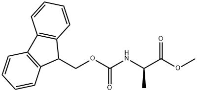 D-Alanine, N-[(9H-fluoren-9-ylmethoxy)carbonyl]-, methyl ester 구조식 이미지