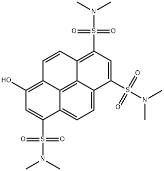 8-HYDROXY-N,N,N',N',N'',N''-HEXAMETHYLPYRENE-1,3,6-TRISULFONAMIDE 구조식 이미지