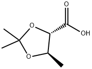 1,3-Dioxolane-4-carboxylicacid,2,2,5-trimethyl-,(4S-trans)-(9CI) Structure