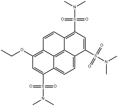 8-ETHOXY-N,N,N',N',N'',N''-HEXAMETHYLPYRENE-1,3,6-TRISULFONAMIDE Structure