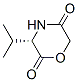 2,5-Morpholinedione,3-(1-methylethyl)-,(3S)-(9CI) Structure