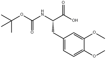 BOC-3,4-DIMETHOXY-L-PHENYLALANINE Structure