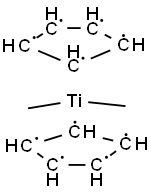 Bis(cyclopentadienyl)dimethyltitanium 구조식 이미지