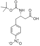 BOC-(S)-3-AMINO-4-(4-NITRO-PHENYL)-BUTYRIC ACID 구조식 이미지