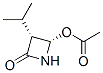 2-Azetidinone,4-(acetyloxy)-3-(1-methylethyl)-,(3R-cis)-(9CI) Structure