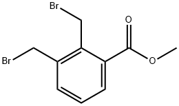 메틸2,3-비스(브로모메틸)벤조에이트 구조식 이미지