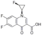 127199-00-2 3-Quinolinecarboxylic acid, 6,7-
difluoro-1-(2-fluorocyclopropyl)-1,4-
dihydro-4-oxo-, cis-(+)- (9CI)