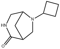 3,6-디아자비시클로[3.2.1]옥탄-2-온,6-시클로부틸- 구조식 이미지