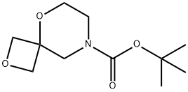 2,9-dioxa-6-azaspiro[3,5]nonane-6-carboxylic acid tert-butyl ester Structure