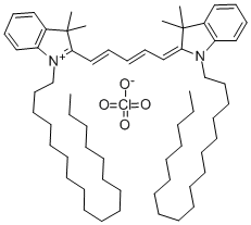 1,1'-DIOCTADECYL-3,3,3',3'-테트라메틸린도디카보시아닌퍼클로레이트 구조식 이미지