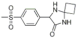 7-[4-(Methylsulfonyl)phenyl]-5,8-diazaspiro[3.4]octan-6-one 구조식 이미지
